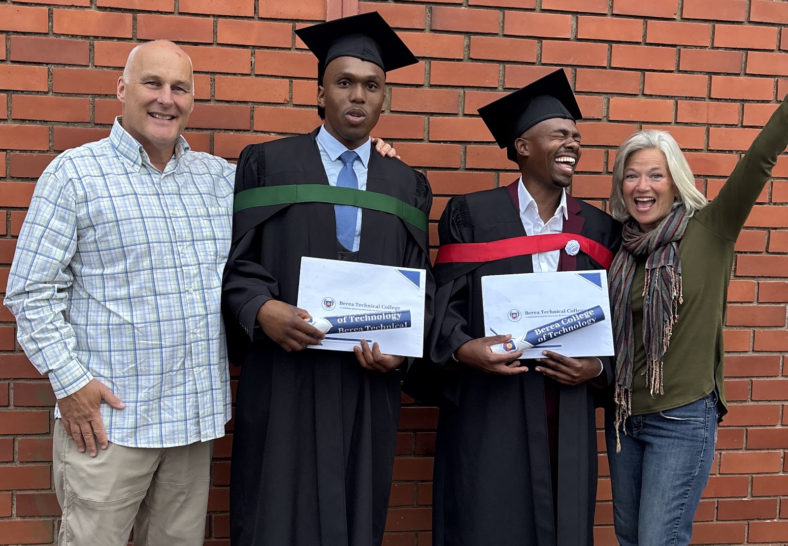 A traditional South African braai at the church to celebrate the graduations